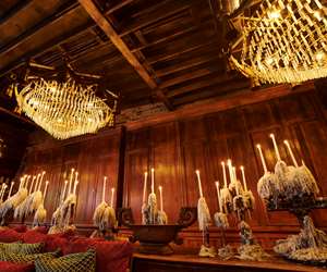 Candelabras and chandeliers